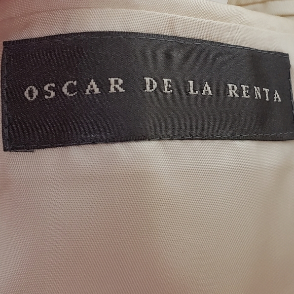 Oscar de la Renta Wool Suit Coat Jacket Cream Luxury Mens Evening Attire Holiday - Picture 10 of 13